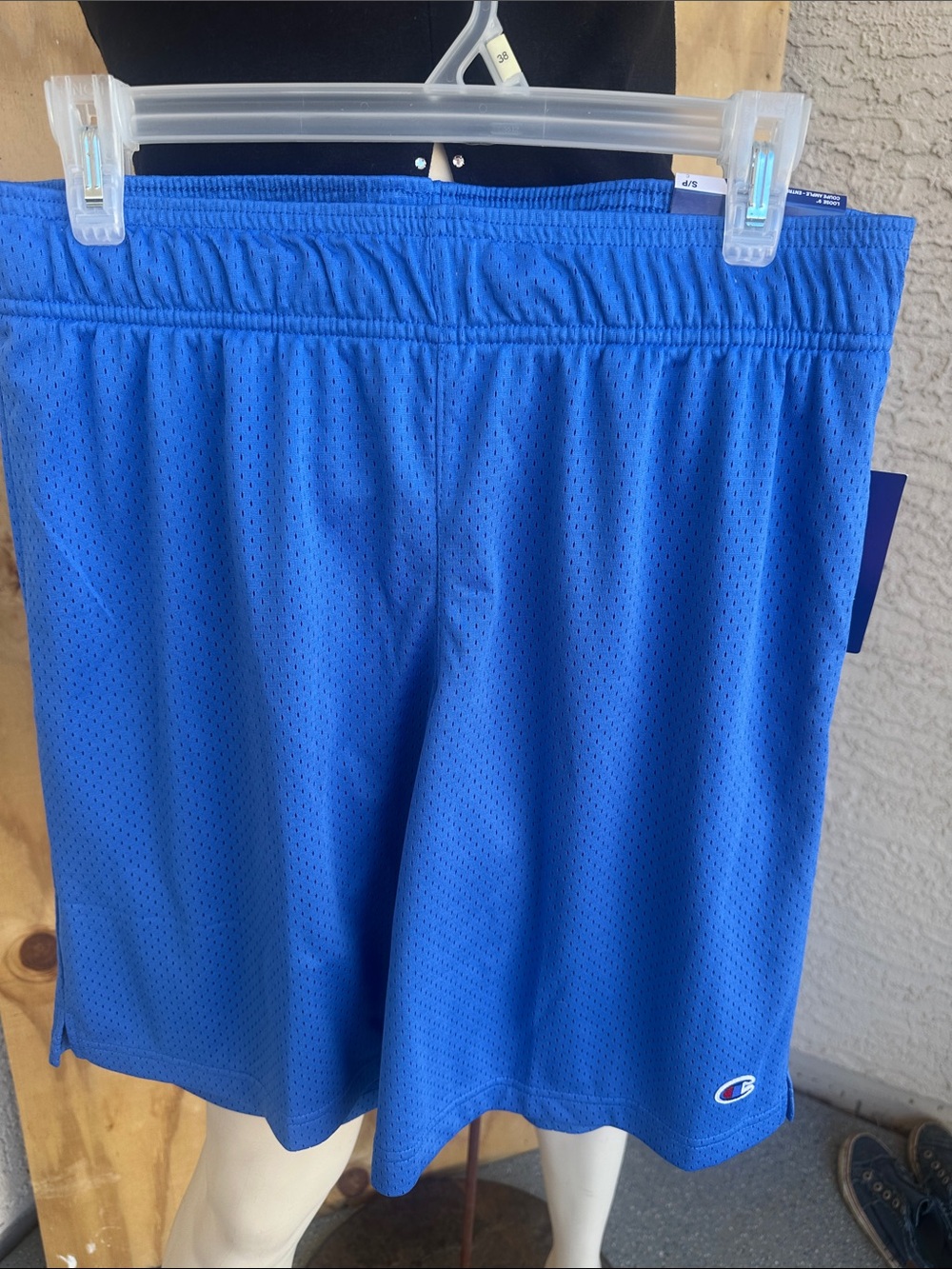 Champion Men's Royal Blue Mesh Athletic Shorts